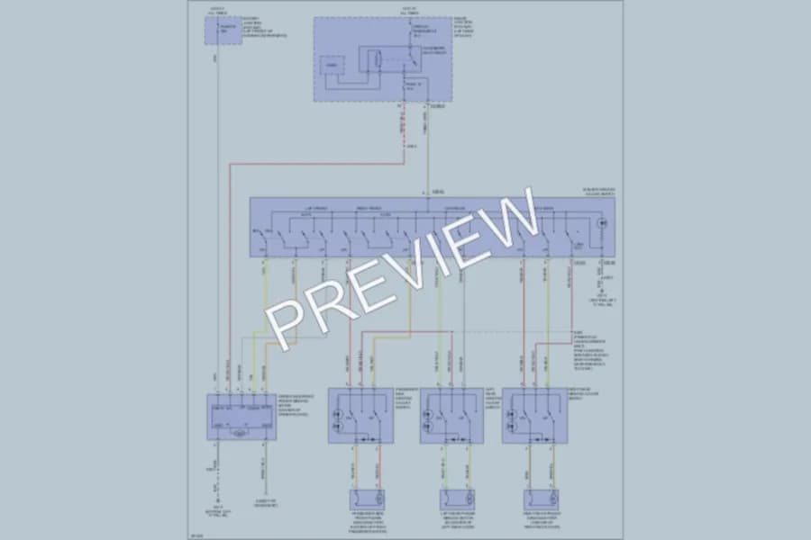 2007 Mercury Montego Power Windows wiring diagram preview