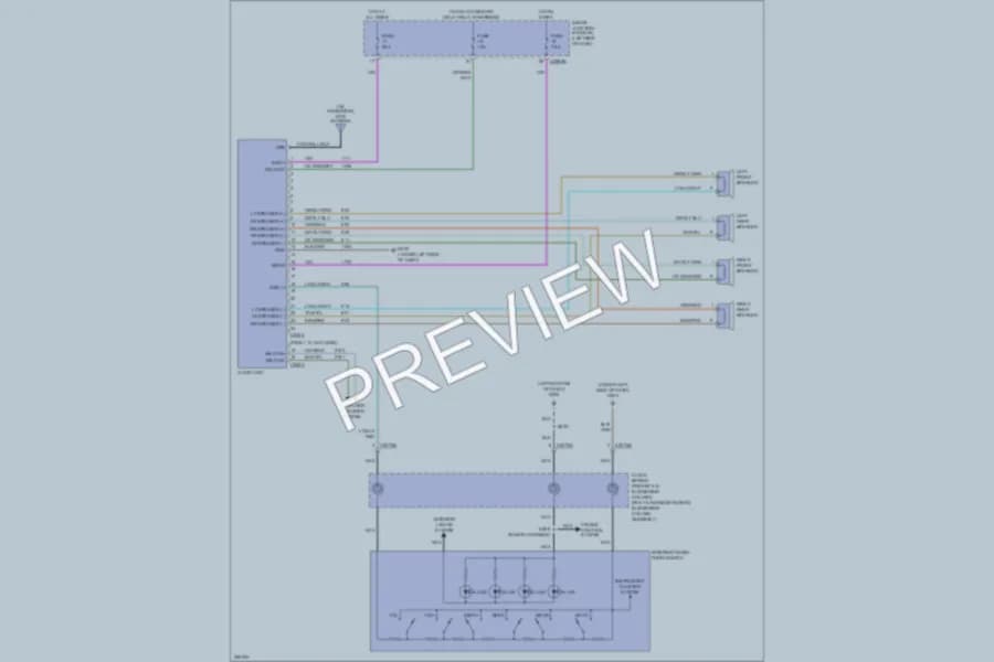2007 Mercury Montego Radio wiring diagram preview