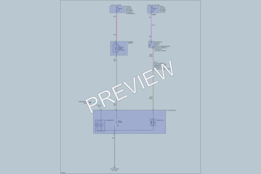 2007 Mercury Montego Shift Interlock wiring diagram preview