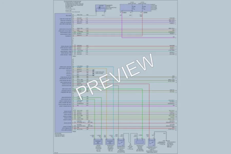2007 Mercury Montego Supplemental Restraints wiring diagram preview