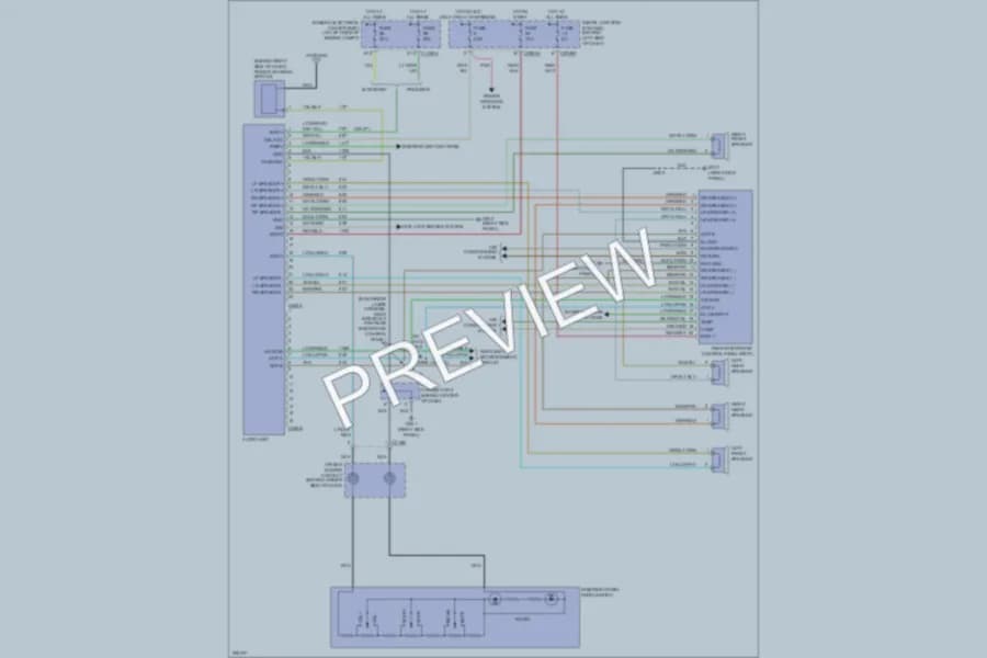2007 Mercury Monterey Radio wiring diagram preview