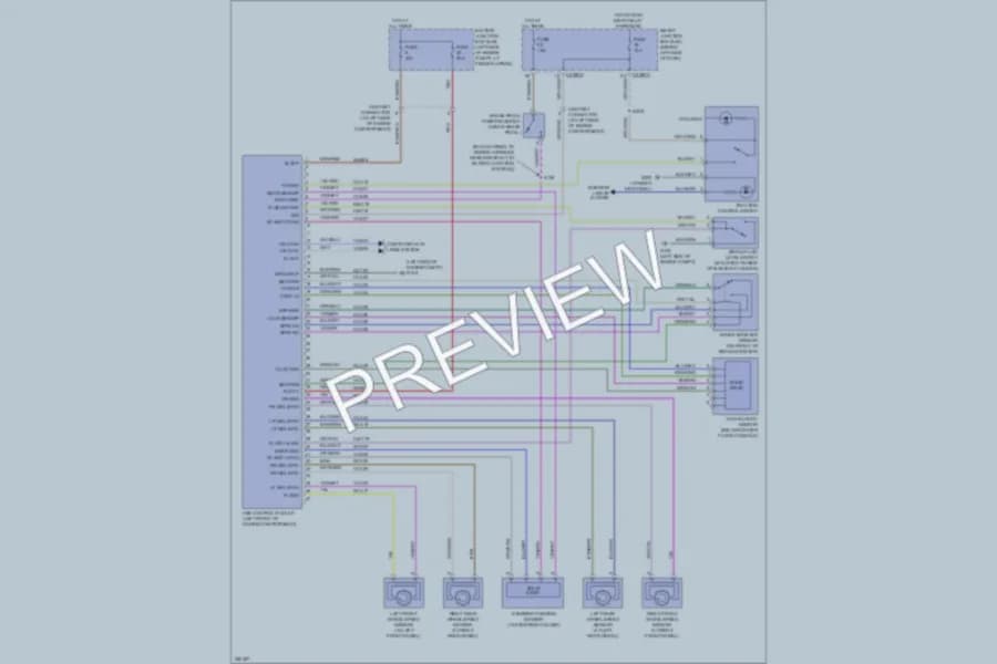 2007 Mercury Mountaineer Anti Lock Brakes wiring diagram preview