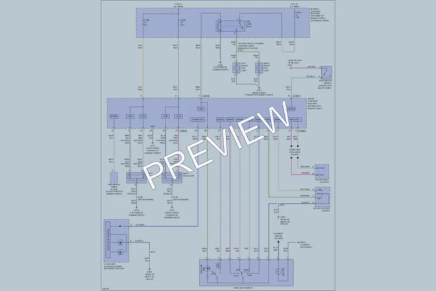 2007 Mercury Mountaineer Headlights wiring diagram preview