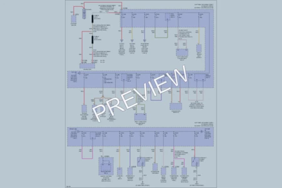 2007 Mercury Mountaineer Power Distribution wiring diagram preview
