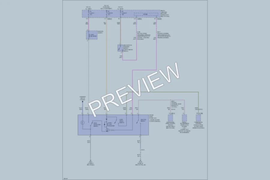 2007 Mercury Mountaineer Shift Interlock wiring diagram preview