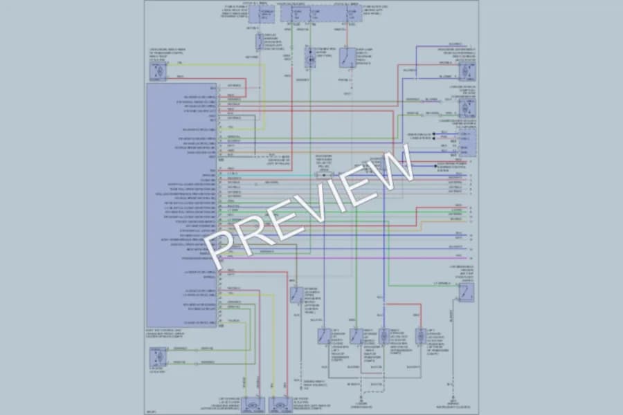 2007 Nissan 350Z Power Top Sunroof wiring diagram preview