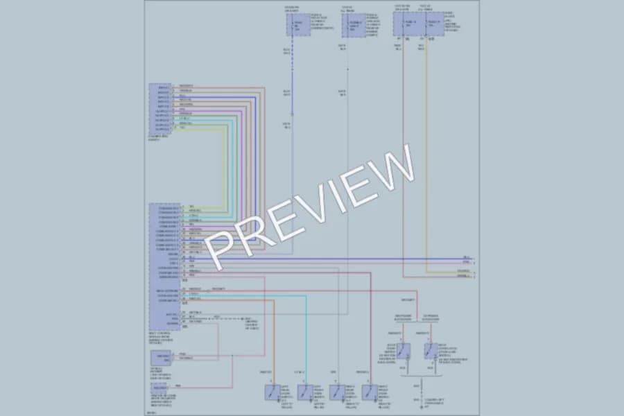2007 Nissan Armada Headlights wiring diagram preview