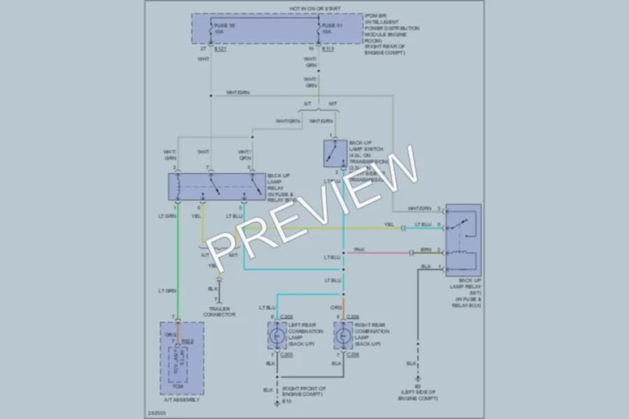 2007 Nissan Frontier Exterior Lights wiring diagram preview