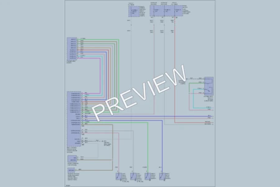 2007 Nissan Frontier Headlights wiring diagram preview