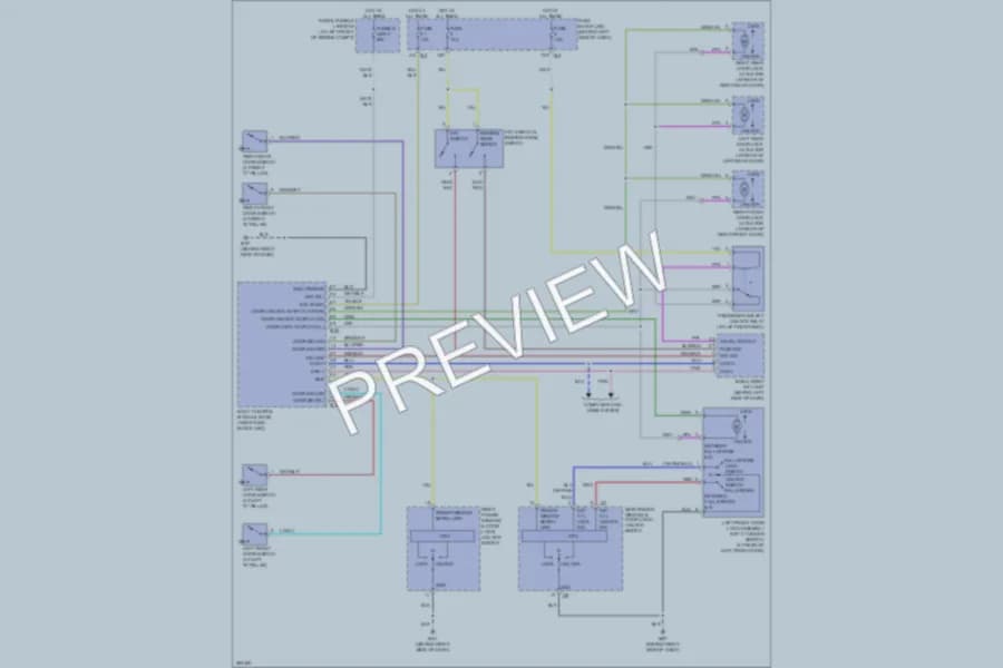 2007 Nissan Maxima Power Door Locks wiring diagram preview