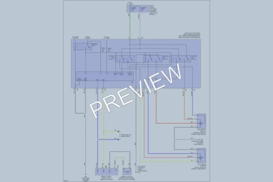 2007 Nissan Murano Cooling Fan wiring diagram preview
