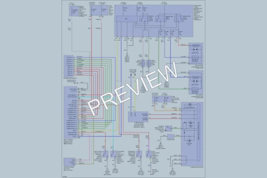 2007 Nissan Murano Headlights wiring diagram preview