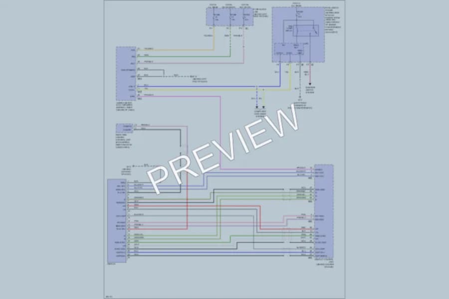 2007 Nissan Murano Instrument Cluster wiring diagram preview