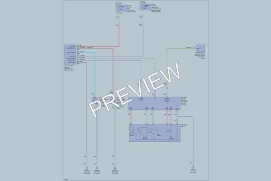 2007 Nissan Murano Power Top Sunroof wiring diagram preview