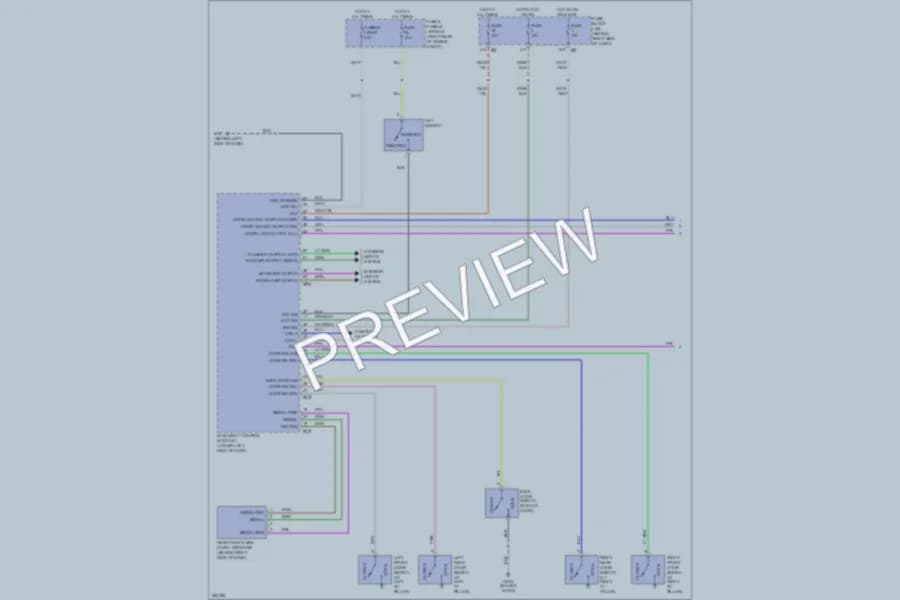 2007 Nissan Pathfinder Power Door Locks wiring diagram preview