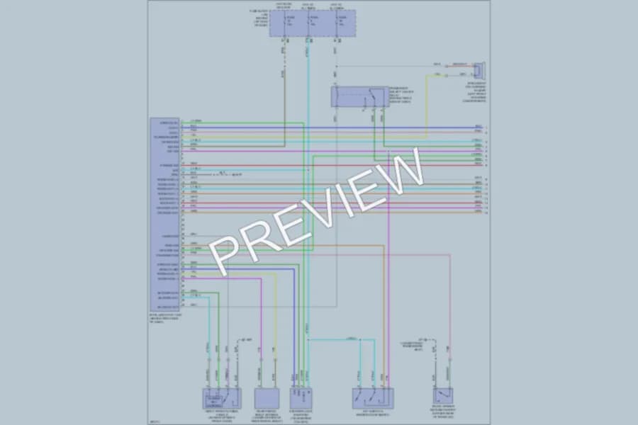 2007 Nissan Sentra Power Door Locks wiring diagram preview