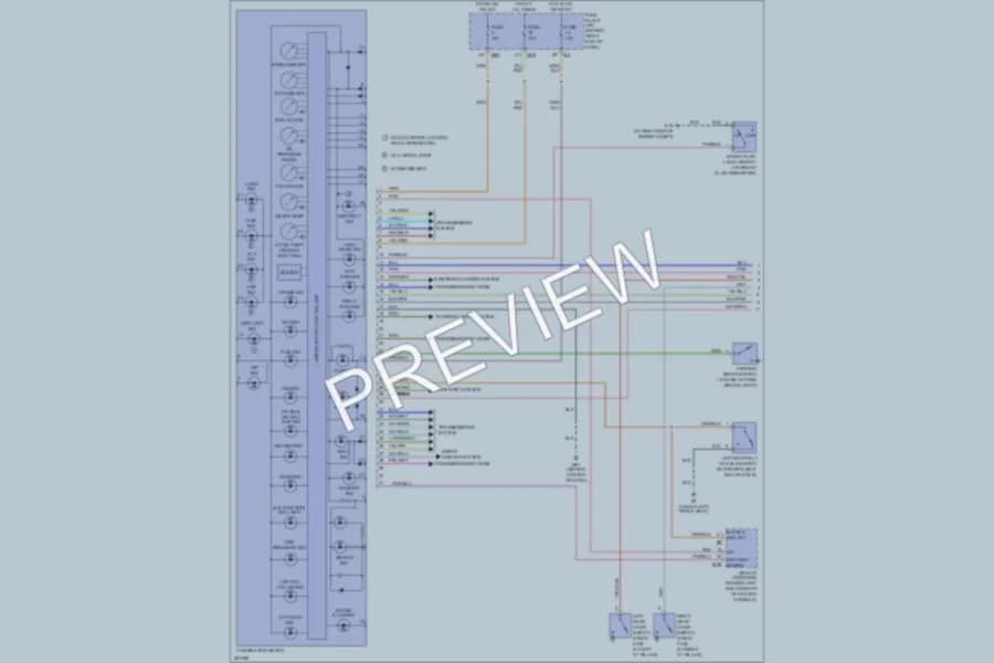 2007 Nissan Titan Instrument Cluster wiring diagram preview