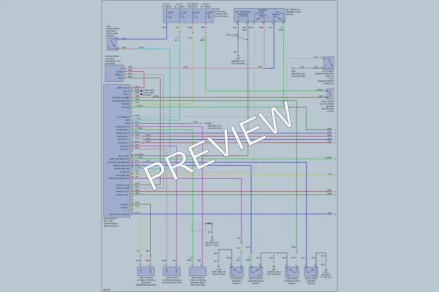 2007 Nissan Versa Power Door Locks wiring diagram preview