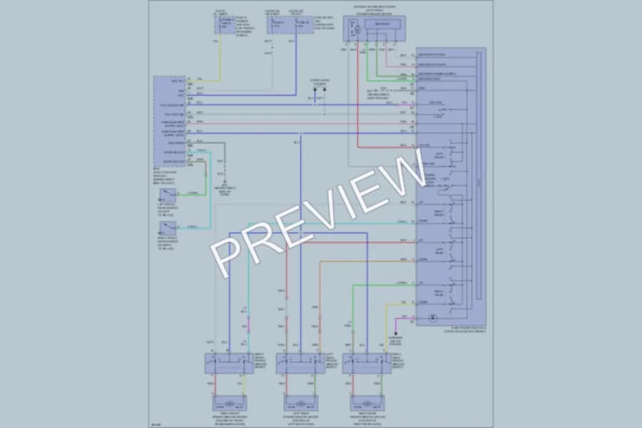 2007 Nissan Versa Power Windows wiring diagram preview