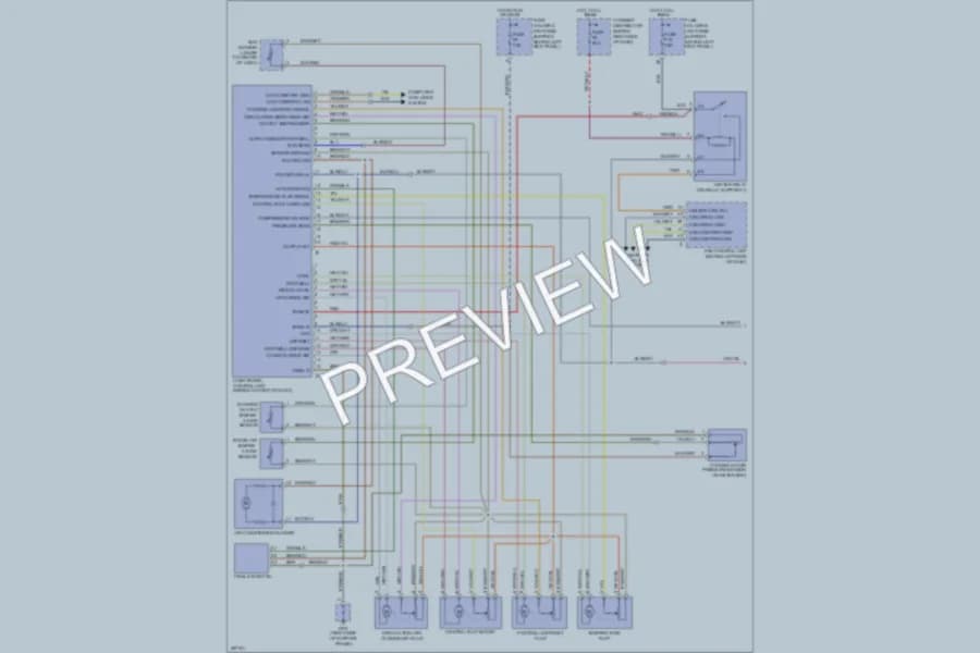 2007 Porsche 911 Air Conditioning wiring diagram preview