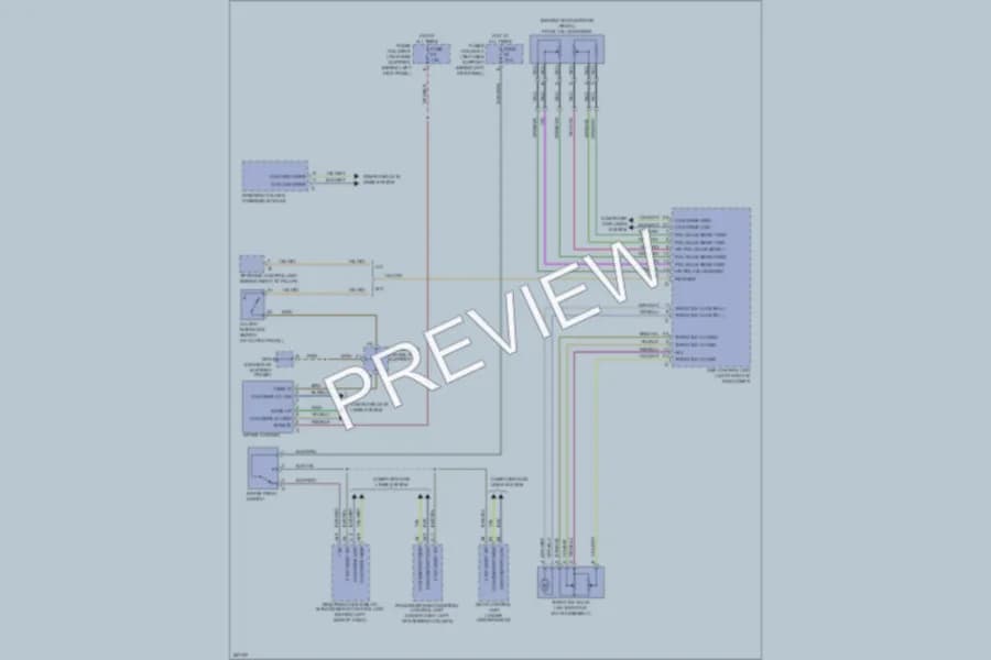 2007 Porsche 911 Cruise Control wiring diagram preview