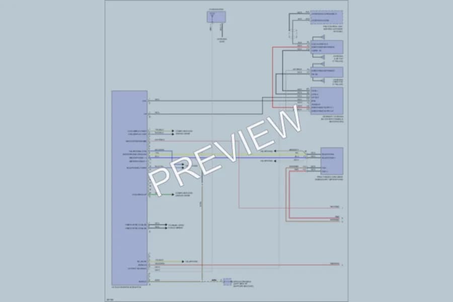 2007 Porsche 911 Navigation wiring diagram preview