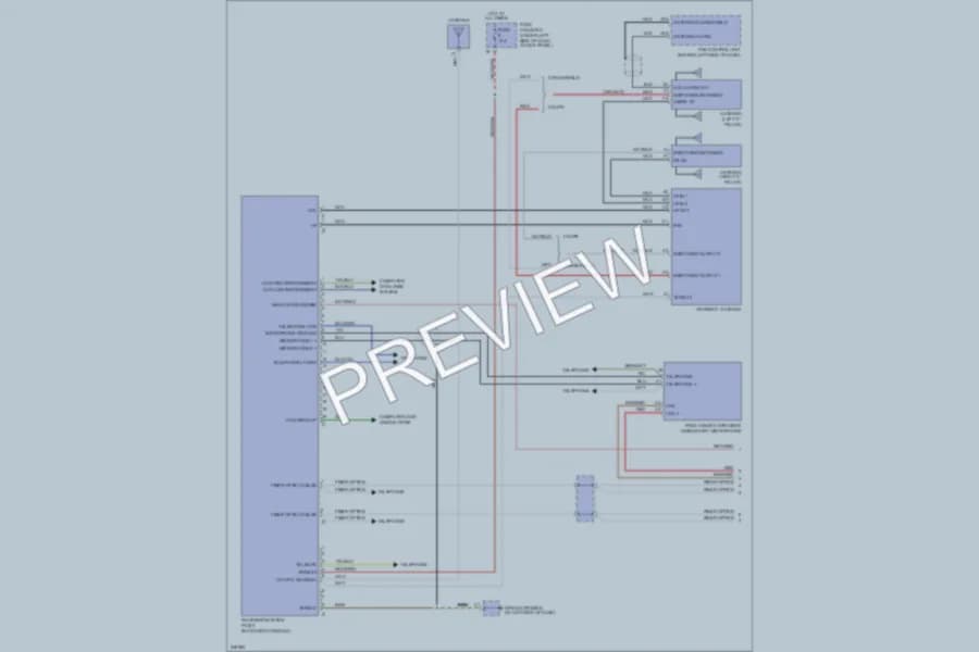 2007 Porsche Boxster Navigation wiring diagram preview