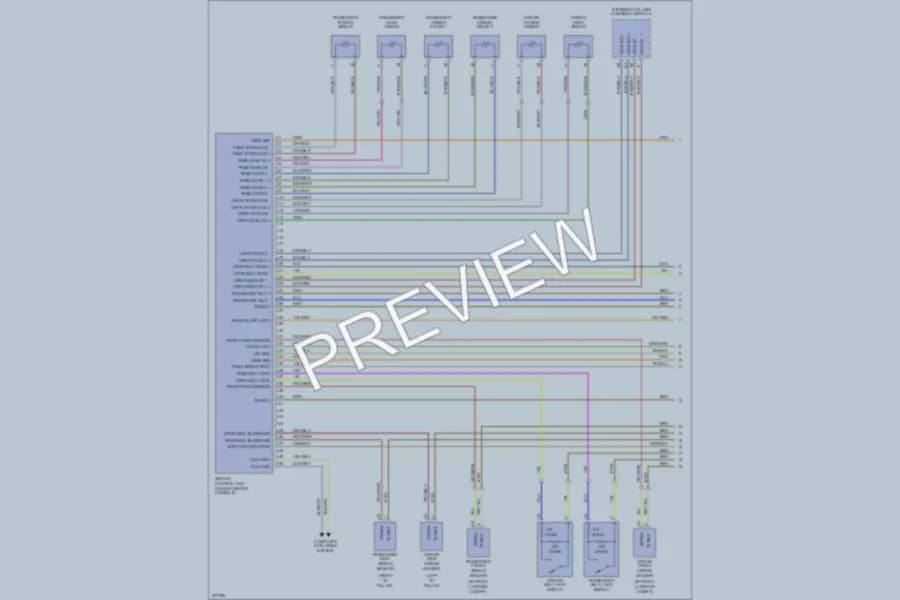 2007 Porsche Boxster Supplemental Restraints wiring diagram preview