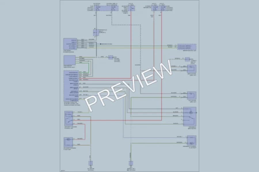 2007 Porsche Boxster Wiper Washer wiring diagram preview