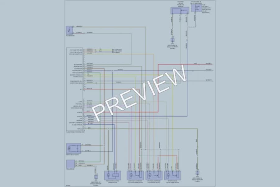 2007 Porsche Cayman Air Conditioning wiring diagram preview