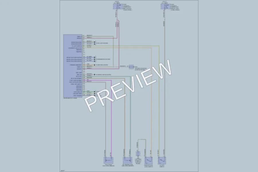 2007 Porsche Cayman Instrument Cluster wiring diagram preview