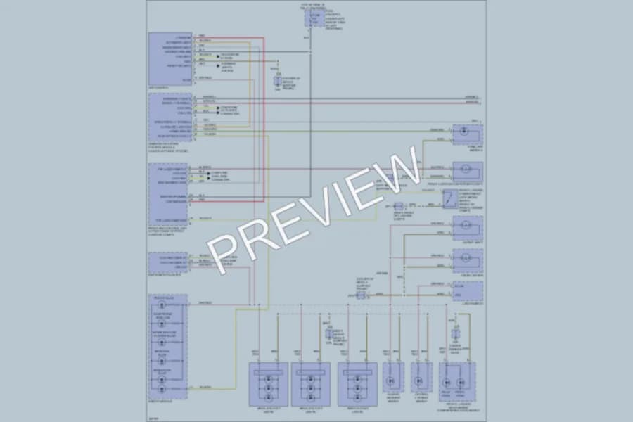2007 Porsche Cayman Interior Lights wiring diagram preview