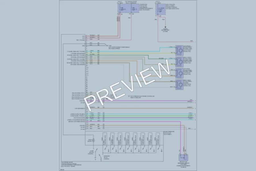 2007 Saturn Aura Anti Lock Brakes wiring diagram preview