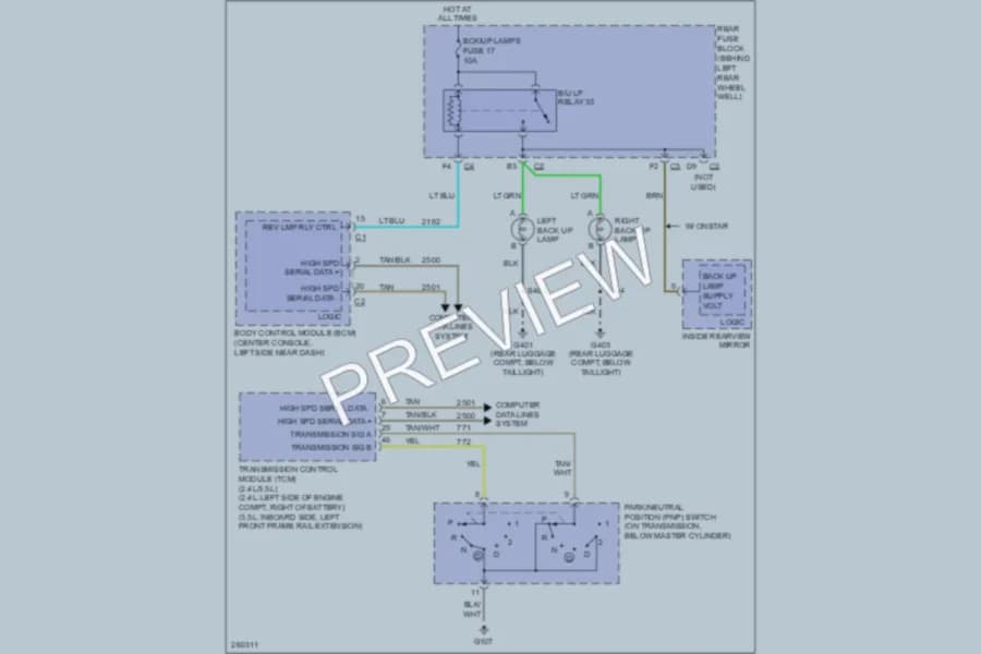 2007 Saturn Aura Exterior Lights wiring diagram preview