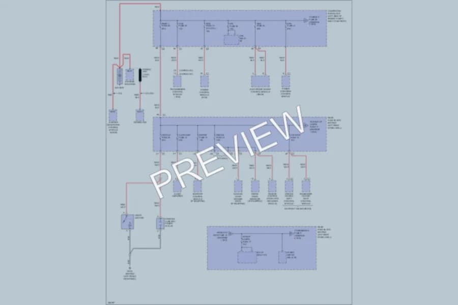 2007 Saturn Aura Power Distribution wiring diagram preview