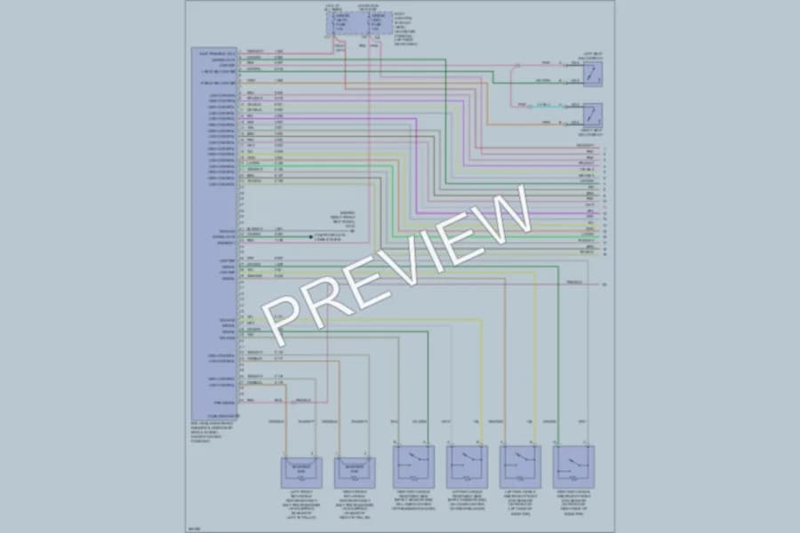 2007 Saturn Aura Supplemental Restraints wiring diagram preview