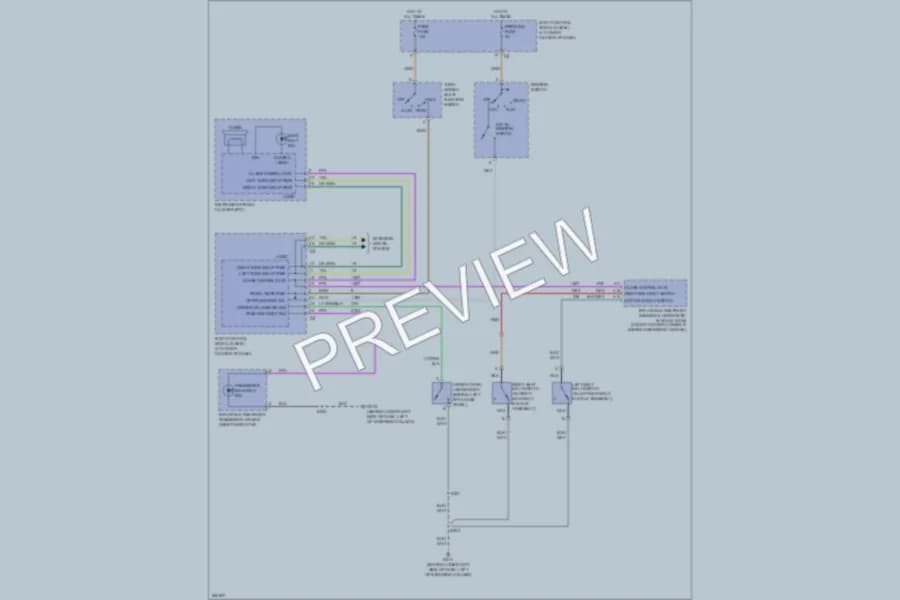 2007 Saturn ION3 Warning Systems wiring diagram preview