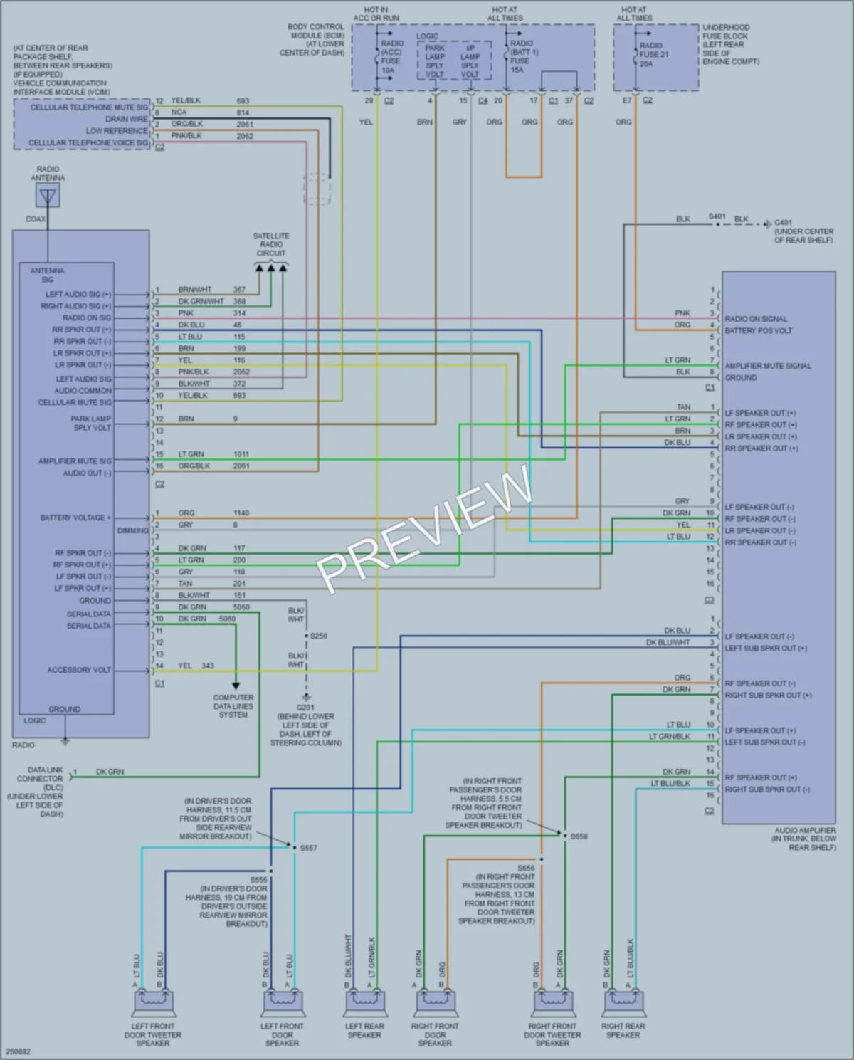 2007 Saturn IONRedLine Radio wiring diagram preview