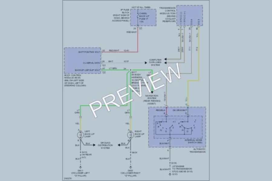 2007 Saturn Relay Exterior Lights wiring diagram preview