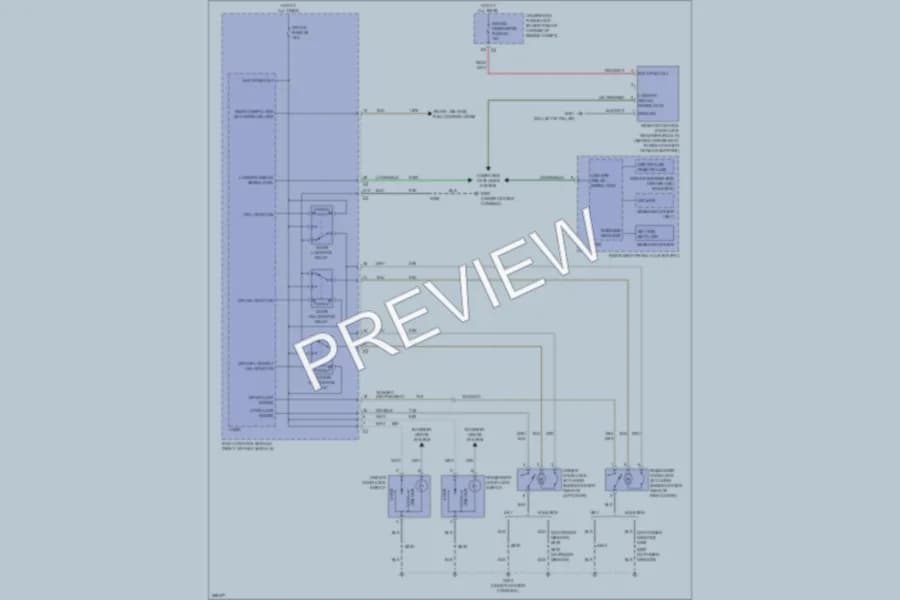 2007 Saturn Sky Power Door Locks wiring diagram preview