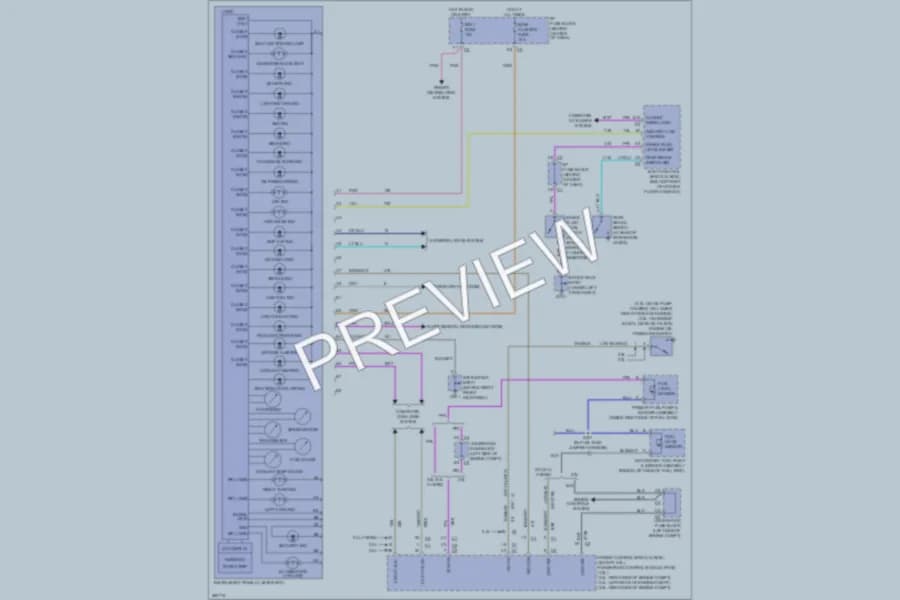 2007 Saturn VUE Instrument Cluster wiring diagram preview