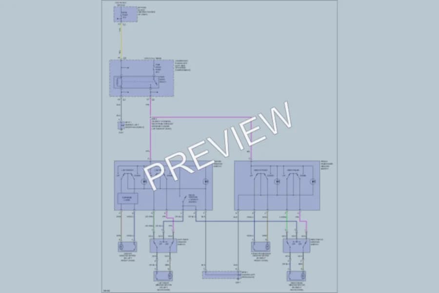 2007 Saturn VUE Power Windows wiring diagram preview