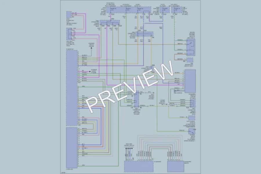 2007 Subaru B9Tribeca Navigation wiring diagram preview