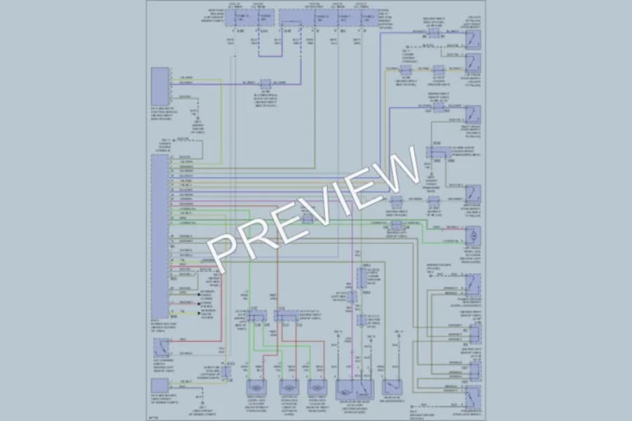 2007 Subaru B9Tribeca Power Door Locks wiring diagram preview