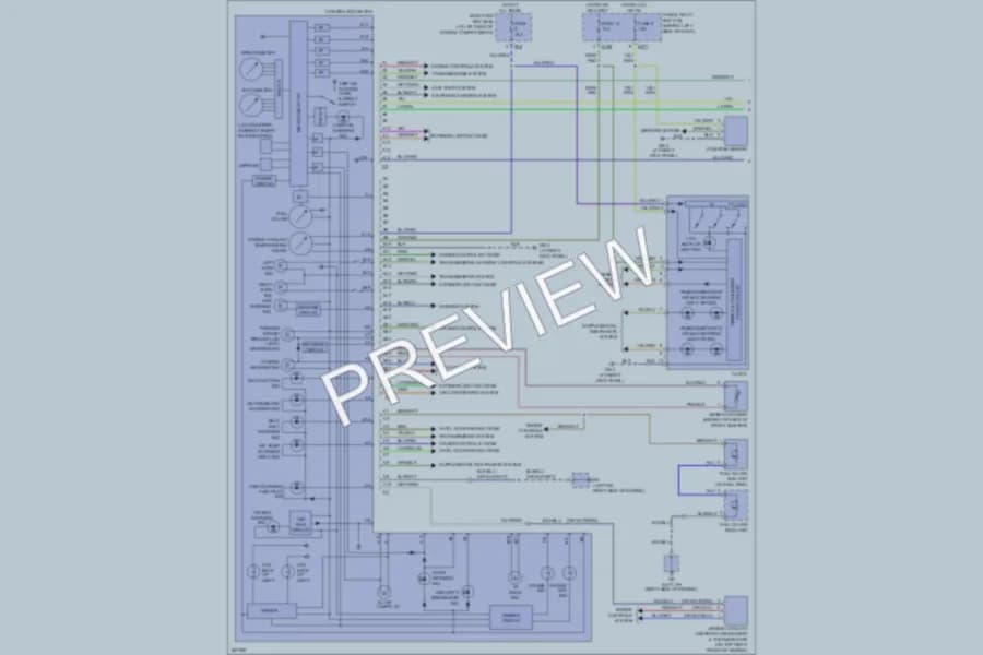 2007 Subaru Forester Instrument Cluster wiring diagram preview