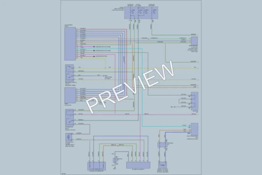 2007 Subaru Outback Air Conditioning wiring diagram preview