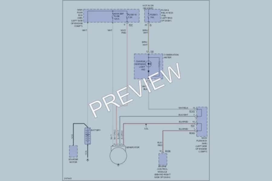 2007 Subaru Outback Starting Charging wiring diagram preview