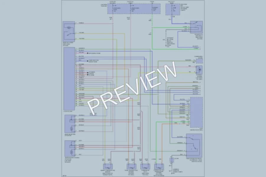 2007 Suzuki Aerio Air Conditioning wiring diagram preview