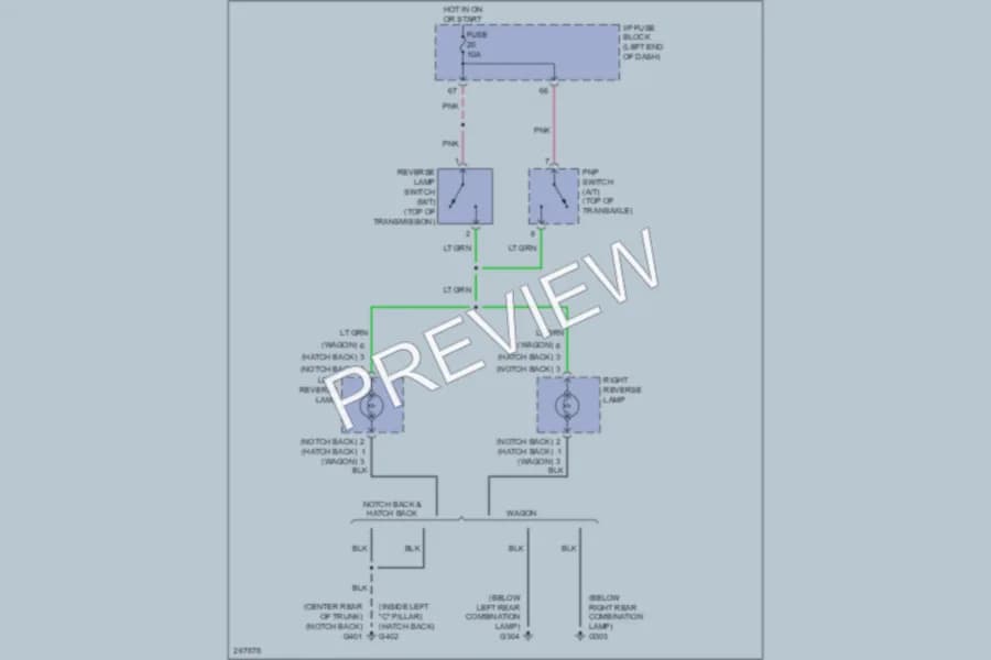 2007 Suzuki Forenza Exterior Lights wiring diagram preview