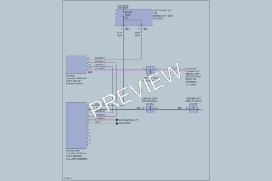 2007 Suzuki GrandVitara Anti Theft wiring diagram preview